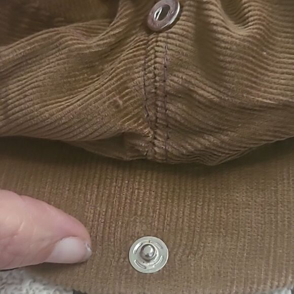 Brown Newsboy Corduroy Cap - Picture 3 of 5